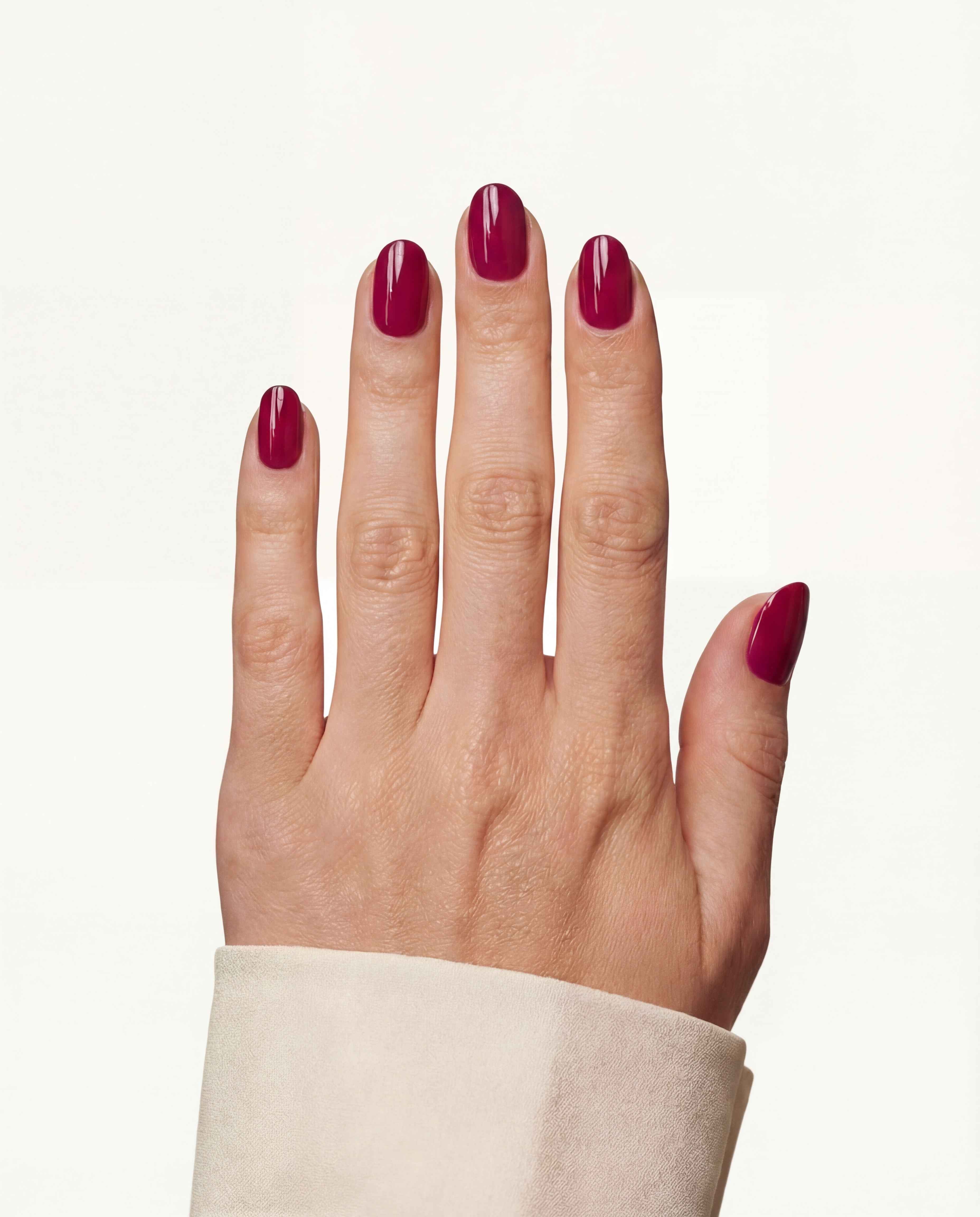 J·06 — Berry Red · Short Oval