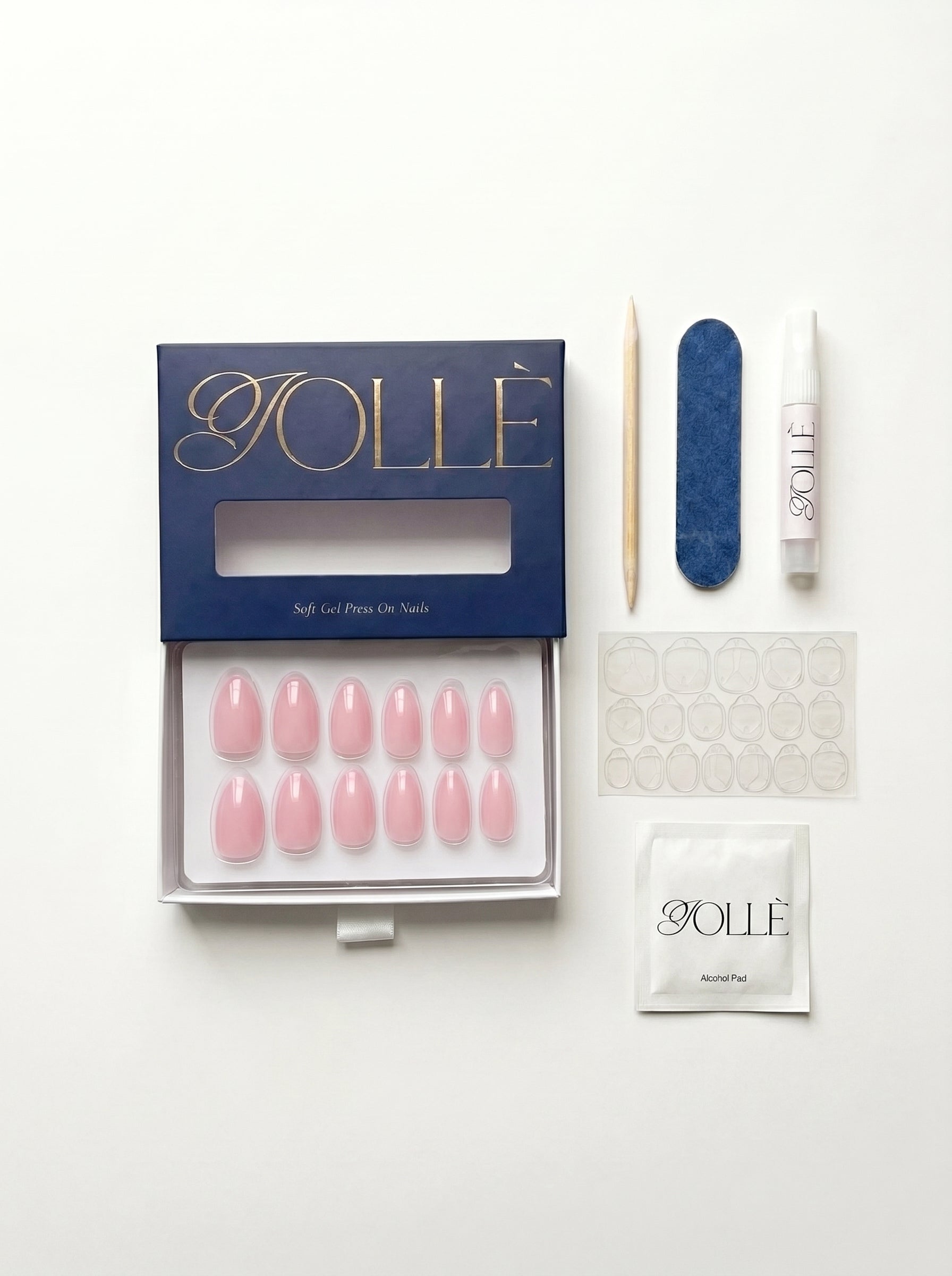 J·01 — Blush Pink · Short Almond