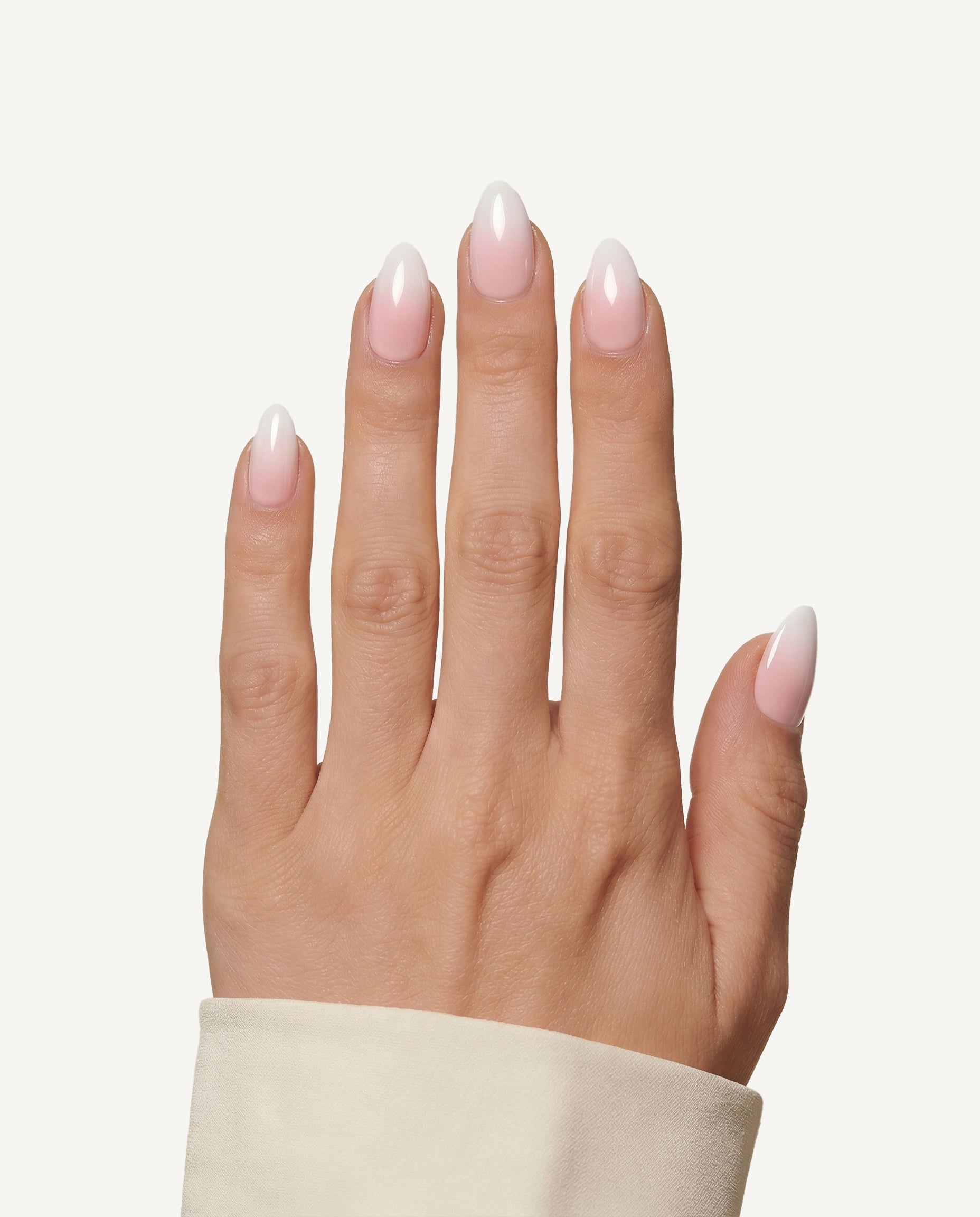 Pink Ombré Short Almond Soft Gel Press-On Nails, Jollè Starter Set