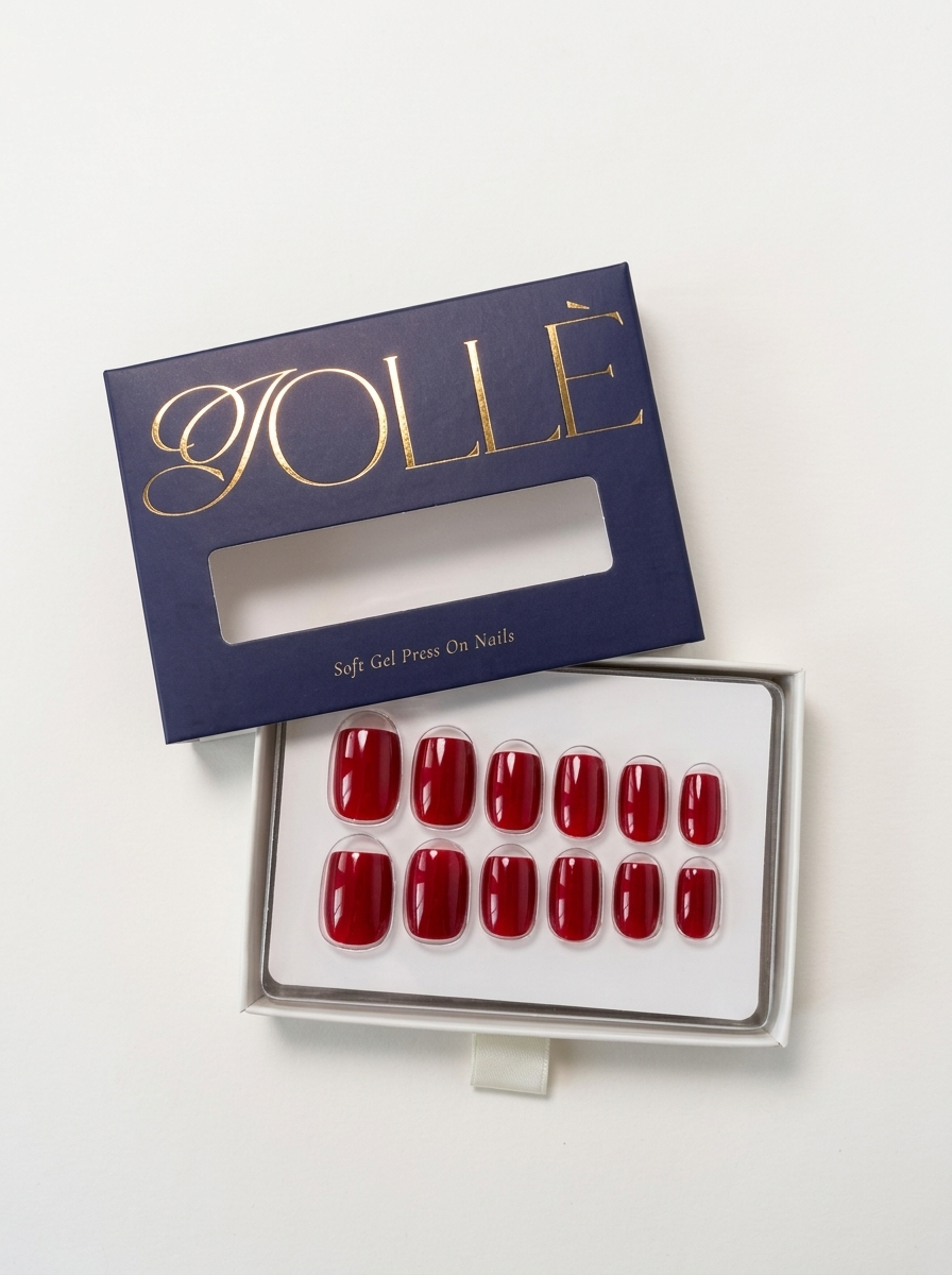 J·15 — Deep Red · Short Square